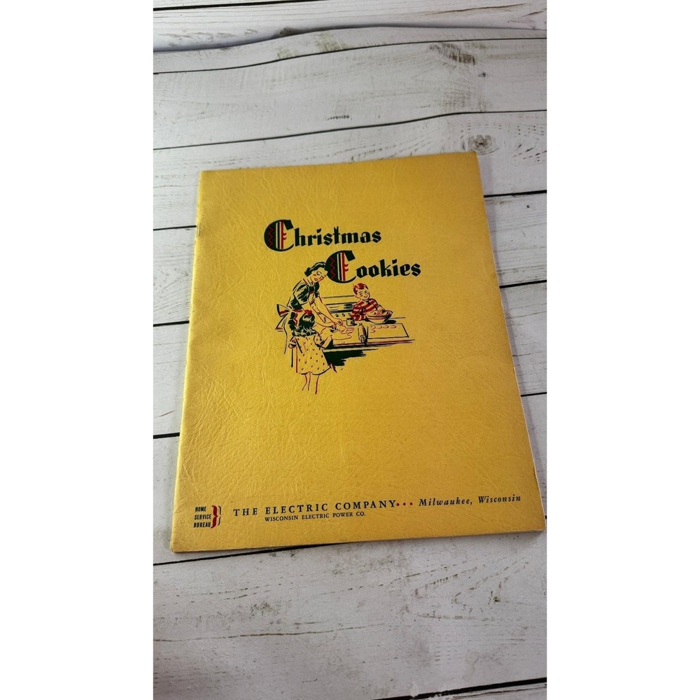 Christmas Cookies Home Service Bureau 1939 4th Edition Vintage Recipes